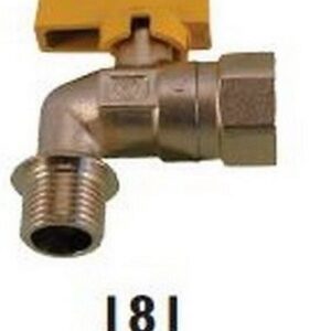 181015 Rubinetto a sfera per gas a squadra M x F 1/2" RASTELLI