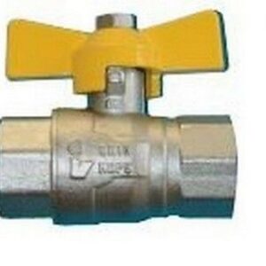 187F015 Valvola a sfera gas passaggio totale a farfalla F x F 1/2" RASTELLI