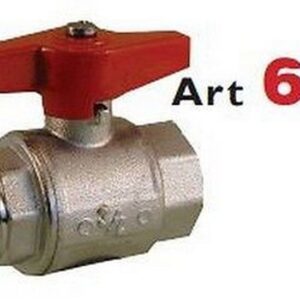 610020 Valvola a sfera a passaggio totale tipo normale M x F 3/4" RASTELLI