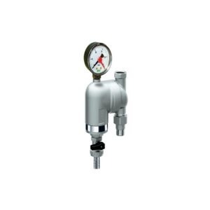 39A6 1 FILTRO CROMATO CON ATTACCHI ORIENTABILI 1' ATT M-F 300µm CON DI MANOMETRO FAR