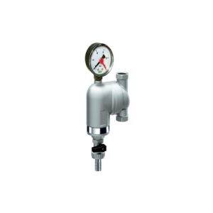 39A8 1 FILTRO CROMATO CON ATTACCHI ORIENTABILI 1' ATT F-F 300µm CON DI MANOMETRO FAR