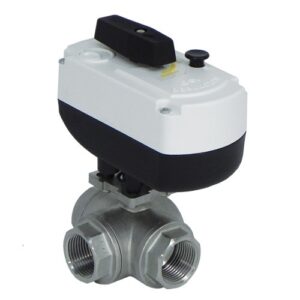 414503250 Valvola a sfera forata T inox 3 vie passaggio ridotto FFF 3/8" IVR - immagine 1
