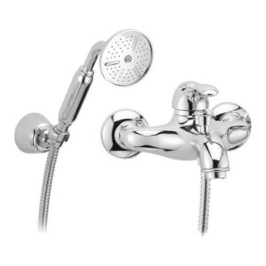 42100CR Monocomando vasca esterno con kit doccia leva ottone PORTA E BINI
