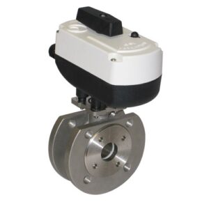 468505250 Valvola a sfera corpo piatto inox att. flangiati + motorhead DN 15 IVR