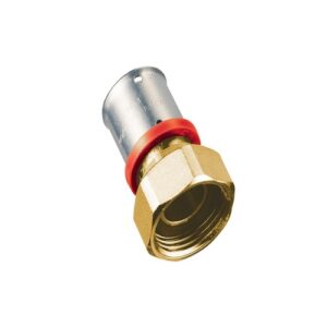 49994002 PRESSFAR SERIE SDR11 - NIPLEX TP GIALLO ATTACCO PF Ø 40X,3,7 CON CALOTTA MOBILE 1'1/4 FAR - immagine 1