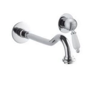 50426CR Monocomando lavabo a muro due parti L 250 mm leva bianca PORTA E BINI