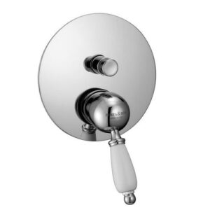 50434CR Monocomando doccia incasso con deviatore piastra slim PORTA E BINI