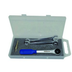 5311 Kit Chiave A Scalino Con Cricco E Chiavi Aperte Per Collettori Ferrari - immagine 1
