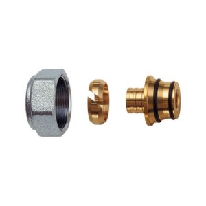 6052 58173 ADATTATORE TUBO PLASTICA 16x2,2 CALOTTA CROMATA FAR - immagine 1