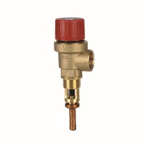 60991 Valvola Sicurezza Temp/Press1/2"6Bar100°C Ferrari - immagine 1