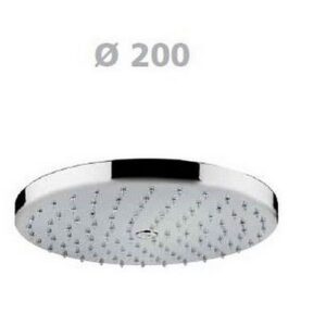 2004/A Soffione tutto in ottone anticalcare Ø 200 mm. Attacco 1/2" SASSI