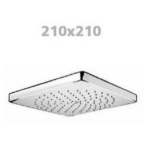 2005 Soffione tutto in ottone anticalcare 210x210 mm quadrato Attacco 1/2" SASSI