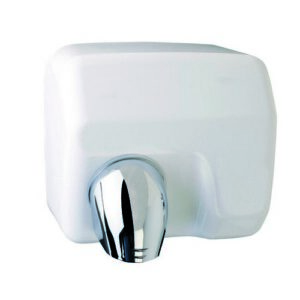 901004 Asciugamani Elettrico Manuale Saniflow In Acciaio Bianco E05A Ferrari - immagine 1