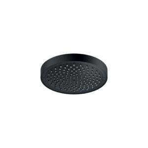 AD139/10CBM SOFFIONE A SNODO MINIM. D. 200 FONDO CROMATO ANTICALCARE NERO OPACO NOBILI