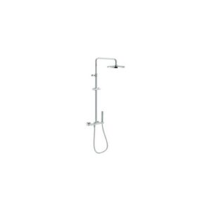 AQ93130/50CR RUBINETTO MISCELATORE DOCCIA ESTERNO CON RAMPA TELESCOPICA E SOFFIONE CONDUPLEX CROMO NOBILI - immagine 1