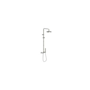 AQ93130/50IX RUBINETTO MISCELATORE DOCCIA ESTERNO CON RAMPA TELESCOPICA E SOFFIONE CONDUPLEX NOBILI - immagine 1