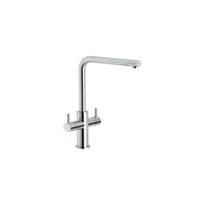AQ93823CR RUBINETTO MISCELATORE LAVELLO BICOMANDO CROMO NOBILI