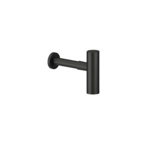 AV00107/10BM SIFONE TIPO LUSSO 1"1/4 MINIMALISTA S/PILETTA NERO OPACO NOBILI