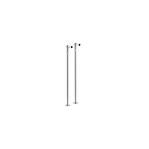 AV00151/10CR COPPIA DI COLONNE A PAVIMENTO RITZ CROMO NOBILI - immagine 1