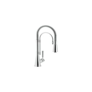 CH75500CR RUBINETTO MISCELATORE LAVELLO DOPPIO GETTO RITORNO AUTOM. CARTUCCIA DIAM. 35 CROMO NOBILI - immagine 1