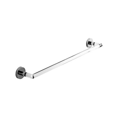 CP914JF1 P.ASCIUGAMANO ACRILICO FISSO CM. 60 COLORE TS/0C TRASPARENTE/CROMO