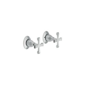 CPK208/1CR COPPIA RUBINETTI D'ARRESTO AD INCASSO 1/2" CROMO NOBILI - immagine 1