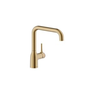 CU128123GTP RUBINETTO MISCELATORE LAVELLO CANNA GIREVOLE A DUE PIEGHE ORO NOBILI - immagine 1