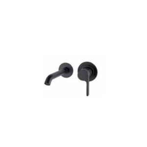 D830933560 MISCELATORE LAVABO INCASSO SENZA SCARICO NERO OPACO WEBERT