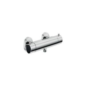 DS106030C02 RUBINETTO MISCELATORE TERMOSTATICO DOCCIA ESTERNO LAMINATO NERO 0901-60 "GO NOBILI - immagine 1