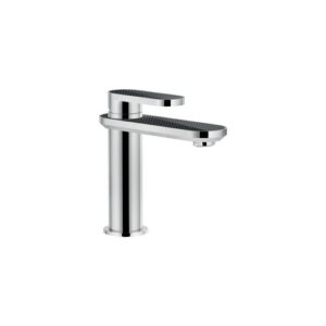 DS106118/2C21 RUBINETTO MONOCOMANDO LAVABO SCARICO AUTOMATICO PUSH POLISHED CARBONCROMO NOBILI - immagine 1