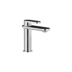 DS106118/2TNI RUBINETTO MONOCOMANDO LAVABO SCARICO AUTOMATICO PUSH FENIX NERO NOBILI - immagine 1