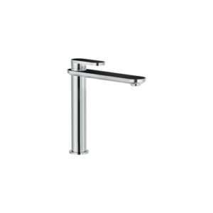 DS106128/2TNI RUBINETTO MONOCOMANDO LAVABO BACINELLA SCARICO AUTOM. PUSH 1"1/4 FENIX NERO NOBILI - immagine 1