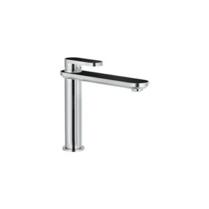 DS106158/2TNI RUBINETTO MONOCOMANDO LAVABO CART.Ø28 SCARICO AUTOMATICO PUSH FENIX NERO NOBILI - immagine 1