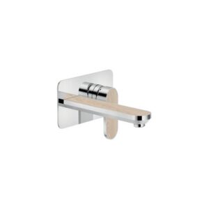 DS106198/1C10 RUBINETTO MONOCOMANDO LAVABO INCASSO A PARETE BOCCA 200MM LEGNO NOBILI - immagine 1