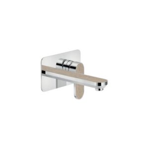 DS106198/1C11 RUBINETTO MONOCOMANDO LAVABO INCASSO A PARETE BOCCA 200MM LEGNO NOBILI - immagine 1