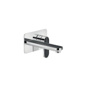 DS106198/1C21 RUBINETTO MONOCOMANDO LAVABO INCASSO A PARETE BOCCA 200MM POLISHED CARBONCROMO NOBILI - immagine 1