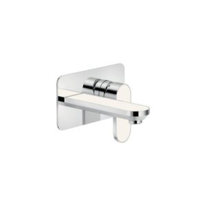 DS106198C01 RUBINETTO MONOCOMANDO LAVABO INCASSO A PARETE BOCCA 150MM BIANC NOBILI - immagine 1