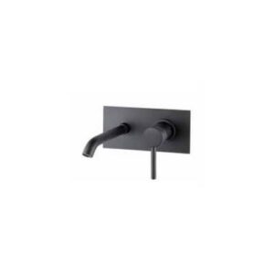 D830439560 MISCELATORE LAVABO INCASSO NERO OPACO, SENZA SCARICO WEBERT