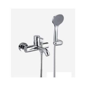 D850314015 MISCELATORE VASCA CON KIT DOCCETTA E SUPPORTO CROMATO WEBERT