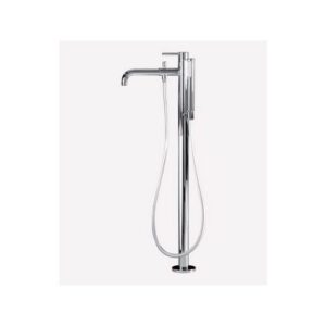 D850431015 MISCELATORE VASCA A PAVIMENTO CROMATO, CON DOCCETTA E FLESSIBILE WEBERT