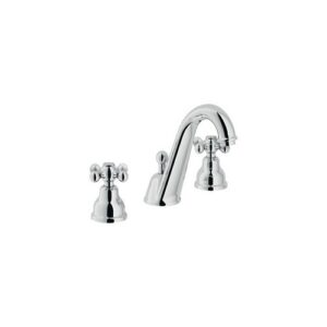 GRC5011/1CR BATT. LAVABO 3 FORI BOCCA FUSA SC.1"1/4 GRAZIA VIT.CERAM. CROMO NOBILI - immagine 1