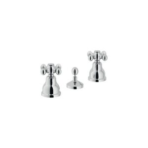 GRC5015/1CR BATT. BIDET 3 FORI SC. 1"1/4 GRAZIA VIT.CERAMICO CROMO NOBILI - immagine 1