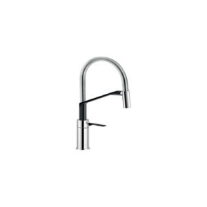 HR125300CB RUBINETTO MISCELATORE LAVELLO CON MOLLA ORIENTABILE E DOCCIA DUE GETTI OPACO NOBILI - immagine 1