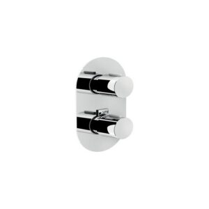 LK00102CR KIT PARTI ESTERNE TERMOSTATICO INCASSO A 2 VIE (LIKID) CROMO NOBILI - immagine 1