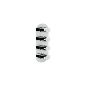 LK00103CR KIT PARTI ESTERNE TERMOSTATICO INCASSO A 3 VIE (LIKID) CROMO NOBILI - immagine 1