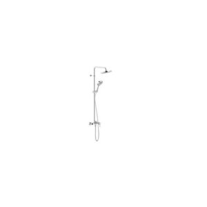 LR116130/30CR RUBINETTO MONOCOMANDO DOCCIA ESTERNA CON RAMPA DOCCETTA E SOFFIONE CROMO NOBILI - immagine 1
