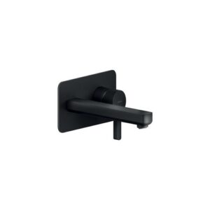 LR116198/1BM RUBINETTO MONOCOMANDO LAVABO INCASSO A PARETE 200MM NERO OPACO NOBILI - immagine 1