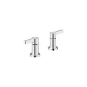 LR116204/T1CR COPPIA PIANTANE BORDO VASCA DEVIATORE 2 VIE T1 CROMO NOBILI - immagine 1