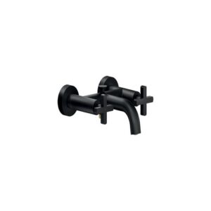 LR116210/1BM GRUPPO VASCA ESTERNO BICOMANDO SENZA DUPLEX NERO OPACO NOBILI - immagine 1