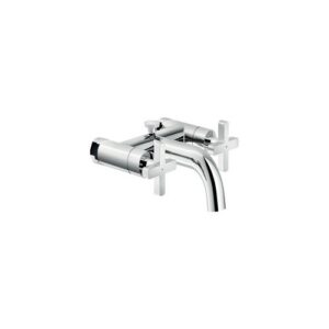 LR116210/2SCR GRUPPO VASCA ESTERNO BICOMANDO SENZA DUPLEX COLONNE A PAVIMENTO CROMO NOBILI - immagine 1